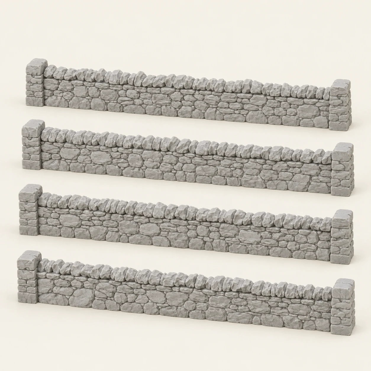 Stone wall sections